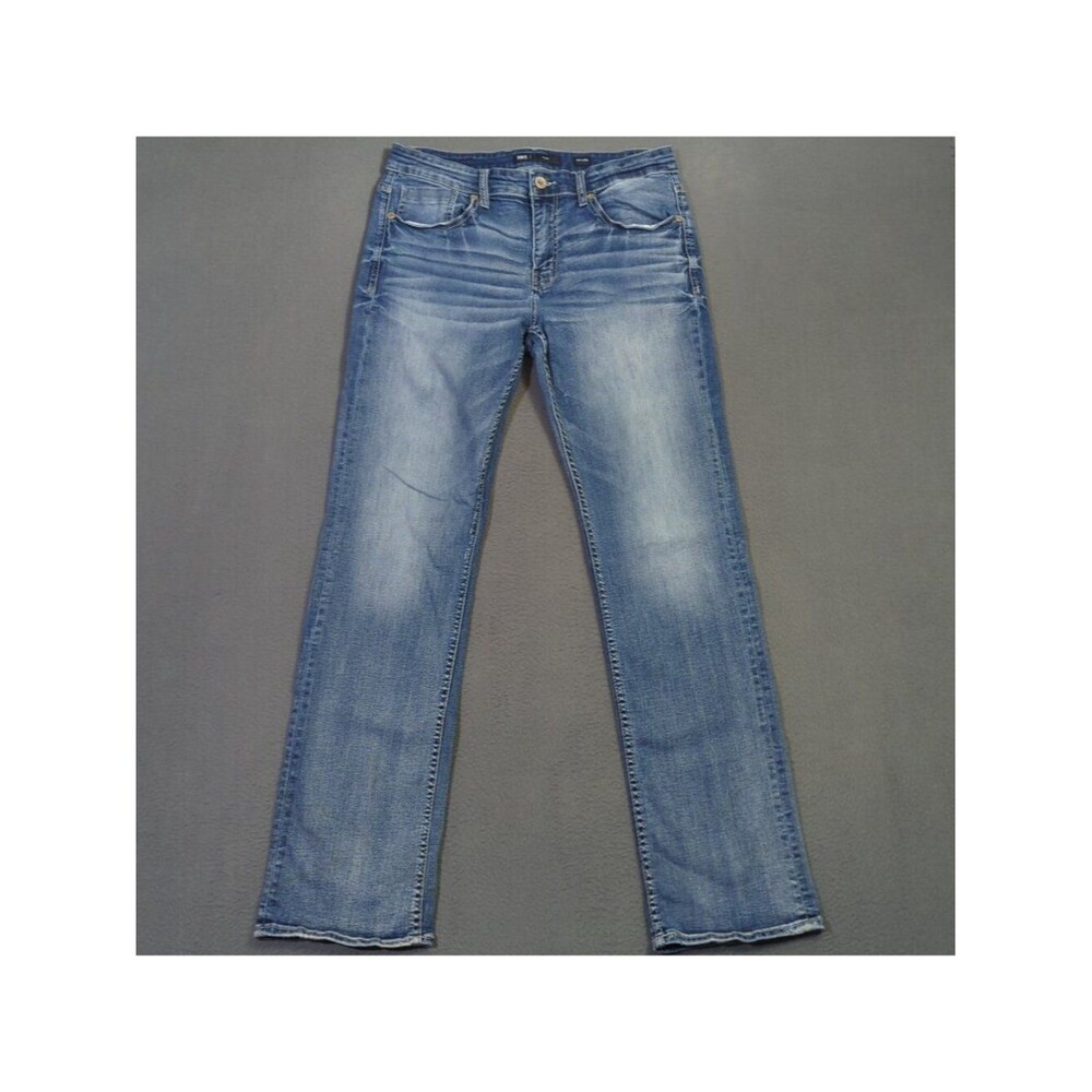 BKE Jeans Men's 34x34 Fits 32x33 Blue Jake Boot Stretch Denim